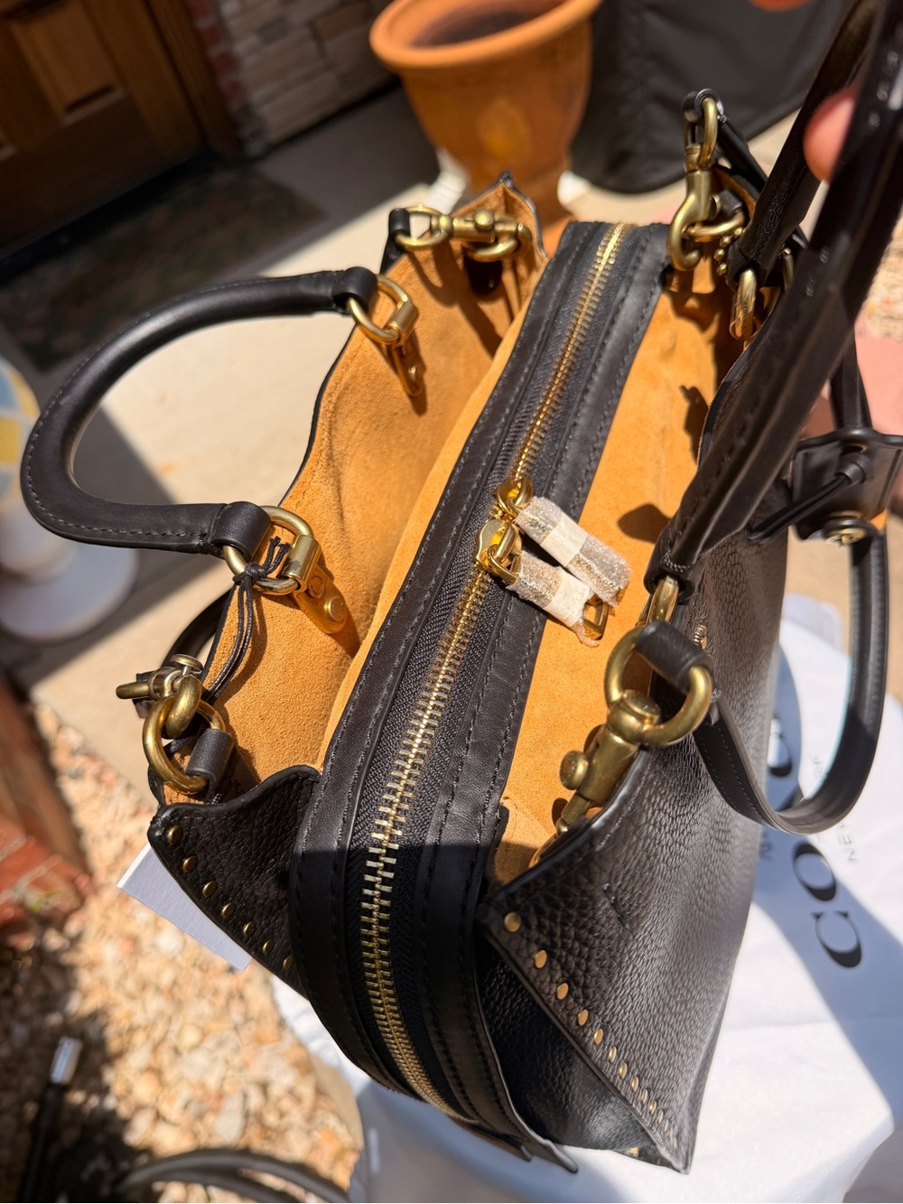 NWT Coach 1941 Rogue with Rivets Black #30457 - Picture 8 of 12